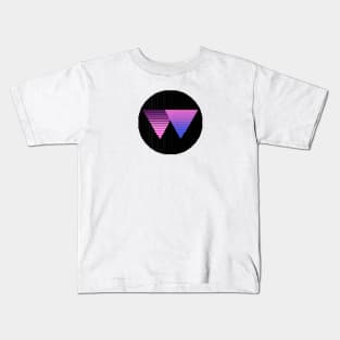 Lo-fi Pixel Triangles Kids T-Shirt